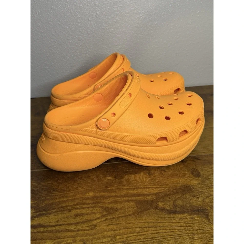 Crocs BAE Clog Platform Sandals  Slip-On Adjustable‎ Strap Wedge Women size 9
